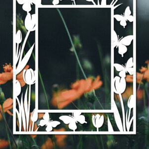 Intra απο ξύλο plywood 3mm-4mm πάχος – Paper Cut Spring Κορνίζα φωτογραφιών Δίασταση  20x20 cm INTRAFABR-114737663