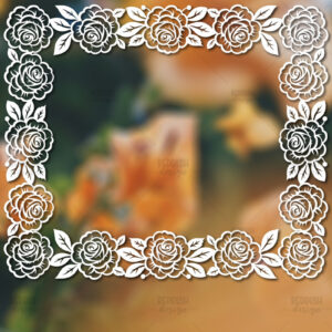 Intra απο ξύλο plywood 3mm-4mm πάχος – Paper Cut Spring Κορνίζα φωτογραφιών Δίασταση  20x20 cm INTRAFABR-114737848