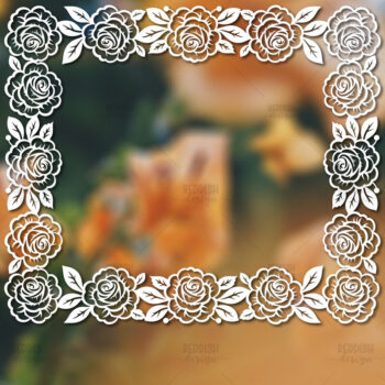 Intra απο ξύλο plywood 3mm-4mm πάχος – Paper Cut Spring Κορνίζα φωτογραφιών Δίασταση 20x20 cm INTRAFABR-114737848 - Image 1