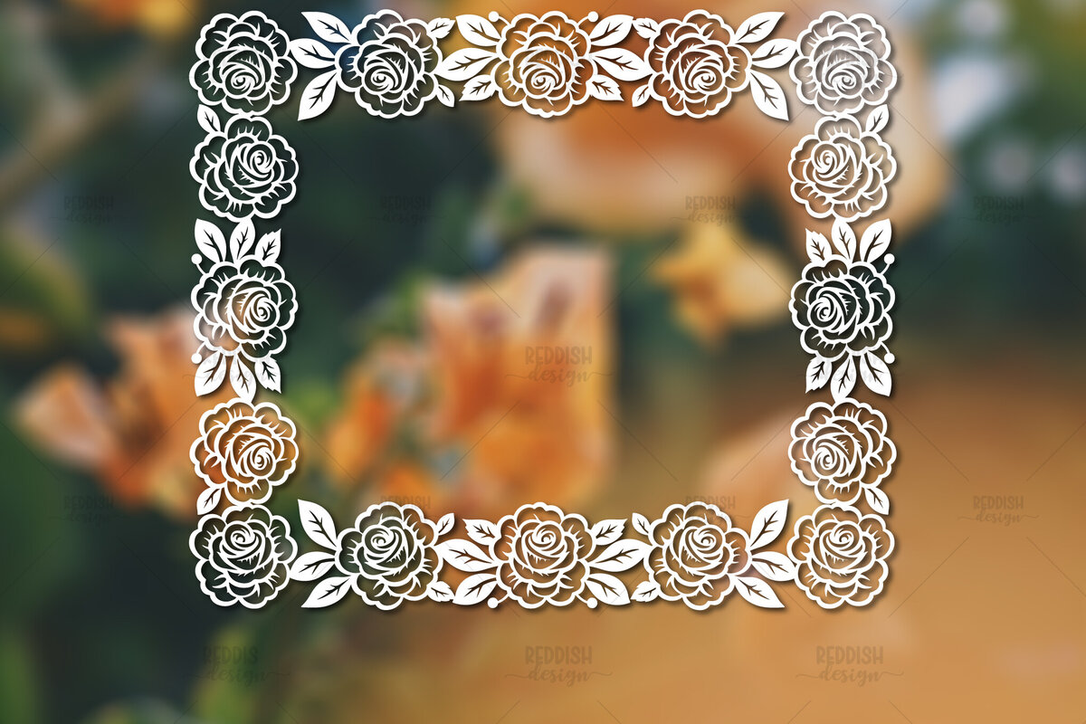 Intra απο ξύλο plywood 3mm-4mm πάχος – Paper Cut Spring Κορνίζα φωτογραφιών Δίασταση  20x20 cm INTRAFABR-114737848