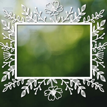 Intra απο ξύλο plywood 3mm-4mm πάχος – Paper Cut Spring Κορνίζα φωτογραφιών Δίασταση  20x20 cm INTRAFABR-114737241 - Image 1