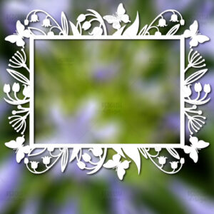 Intra απο ξύλο plywood 3mm-4mm πάχος – Paper Cut Spring Κορνίζα φωτογραφιών Δίασταση  20x20 cm INTRAFABR-114737260