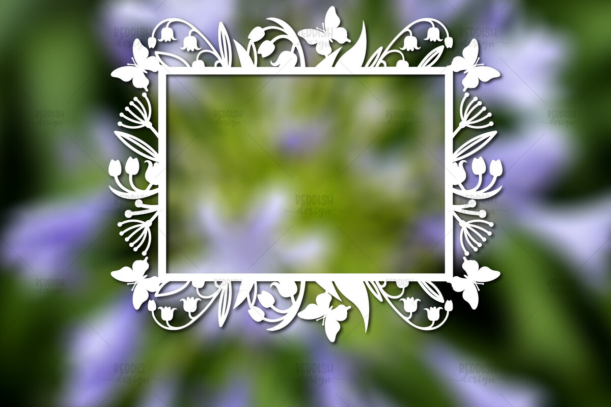 Intra απο ξύλο plywood 3mm-4mm πάχος – Paper Cut Spring Κορνίζα φωτογραφιών Δίασταση  20x20 cm INTRAFABR-114737260