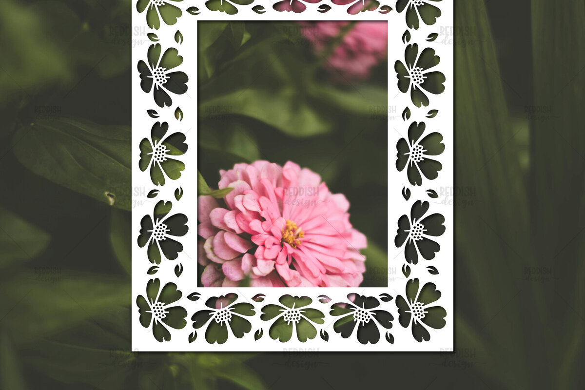 Intra απο ξύλο plywood 3mm-4mm πάχος – Paper Cut Spring Κορνίζα φωτογραφιών Δίασταση  20x20 cm INTRAFABR-114737280