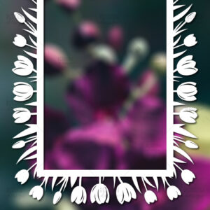 Intra απο ξύλο plywood 3mm-4mm πάχος – Paper Cut Spring Κορνίζα φωτογραφιών Δίασταση  20x20 cm INTRAFABR-114737329