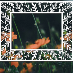 Intra απο ξύλο plywood 3mm-4mm πάχος – Paper Cut Spring Κορνίζα φωτογραφιών Δίασταση  20x20 cm INTRAFABR-114737351