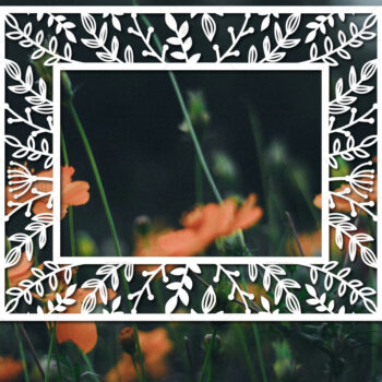 Intra απο ξύλο plywood 3mm-4mm πάχος – Paper Cut Spring Κορνίζα φωτογραφιών Δίασταση  20x20 cm INTRAFABR-114737351 - Image 1