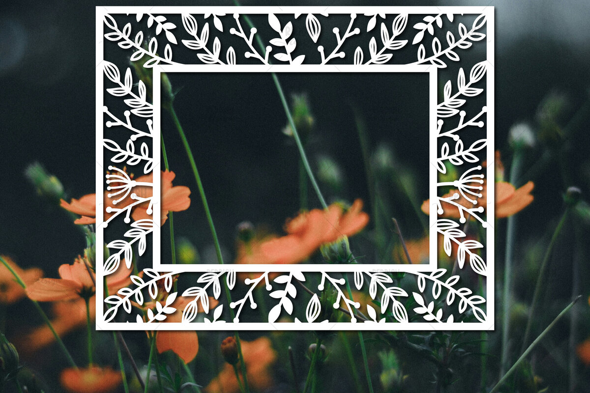 Intra απο ξύλο plywood 3mm-4mm πάχος – Paper Cut Spring Κορνίζα φωτογραφιών Δίασταση  20x20 cm INTRAFABR-114737351