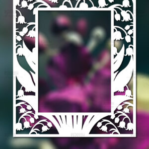 Intra απο ξύλο plywood 3mm-4mm πάχος – Paper Cut Spring Κορνίζα φωτογραφιών Δίασταση  20x20 cm INTRAFABR-114737437