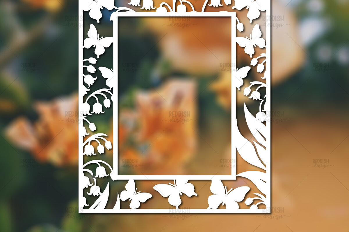 Intra απο ξύλο plywood 3mm-4mm πάχος – Paper Cut Spring Κορνίζα φωτογραφιών Δίασταση  20x20 cm INTRAFABR-114737509