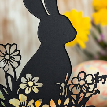Intra απο ξύλο plywood 3mm-4mm πάχος – Paper Cut Standing Bunny Δίασταση  20x20 cm INTRAFABR-117108490 - Image 2
