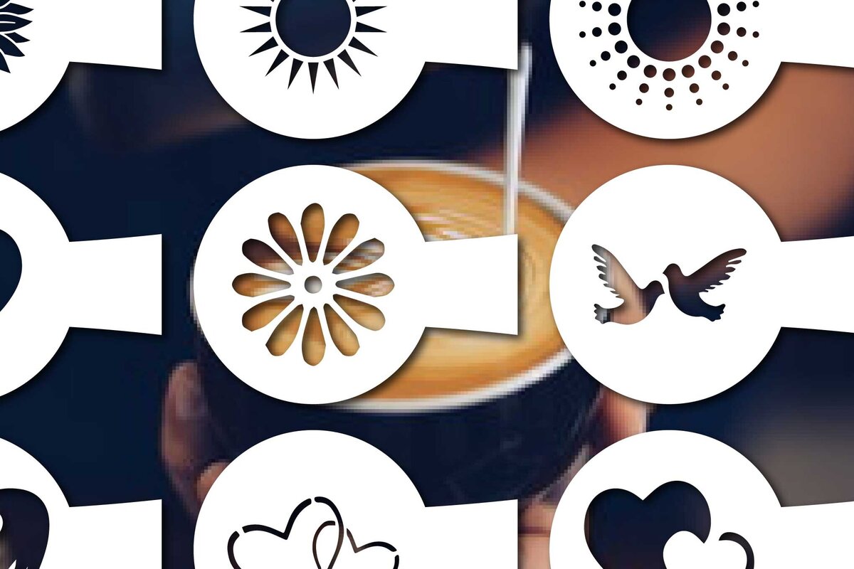 Intra απο ξύλο plywood 3mm-4mm πάχος – Χαρτί κομμένα στένσιλ για δέσμη καφέ Δίασταση  20x20 cm INTRAFABR-77750939