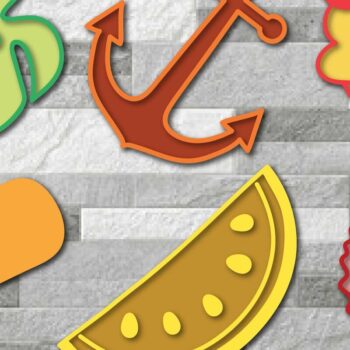 Intra απο ξύλο plywood 3mm-4mm πάχος – Δέσμη Καλαμάκια Καλοκαιριού Κόψε Χαρτί Δίασταση  20x20 cm INTRAFABR-71135370 - Image 1