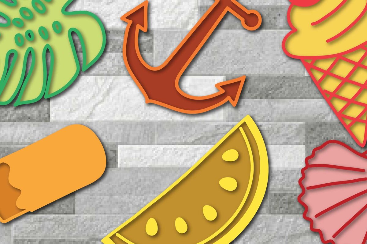 Intra απο ξύλο plywood 3mm-4mm πάχος – Δέσμη Καλαμάκια Καλοκαιριού Κόψε Χαρτί Δίασταση  20x20 cm INTRAFABR-71135370