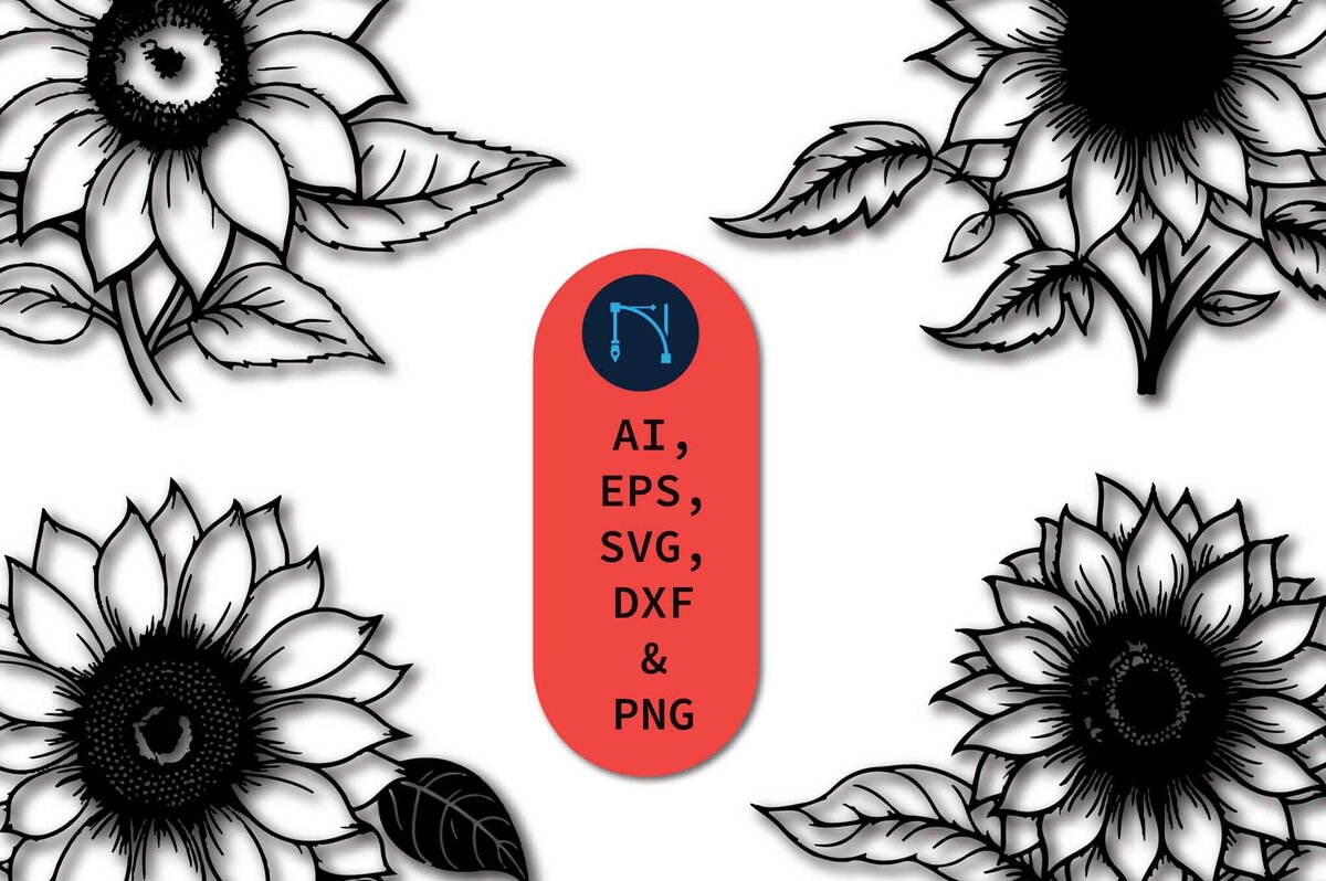 Intra απο ξύλο plywood 3mm-4mm πάχος – Πακέτο Sunflower Cut Paper Δίασταση  20x20 cm INTRAFABR-80501685