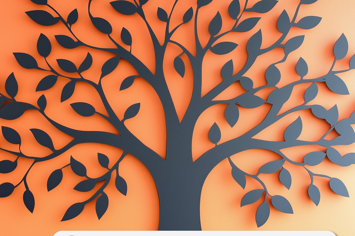 Intra απο ξύλο plywood 3mm-4mm πάχος – Διακόσμηση τοίχου δέντρου σε χαρτί Δίασταση  40x30 cm INTRAFABR-108492629