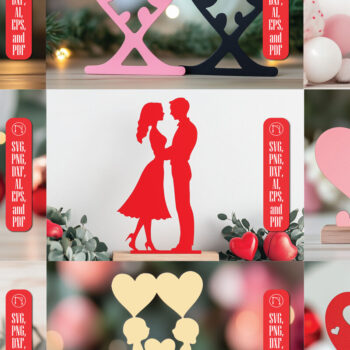 Intra απο ξύλο plywood 3mm-4mm πάχος – Paper Cut Valentine Decor BBundle Δίασταση  20x20 cm INTRAFABR-112570241 - Image 1