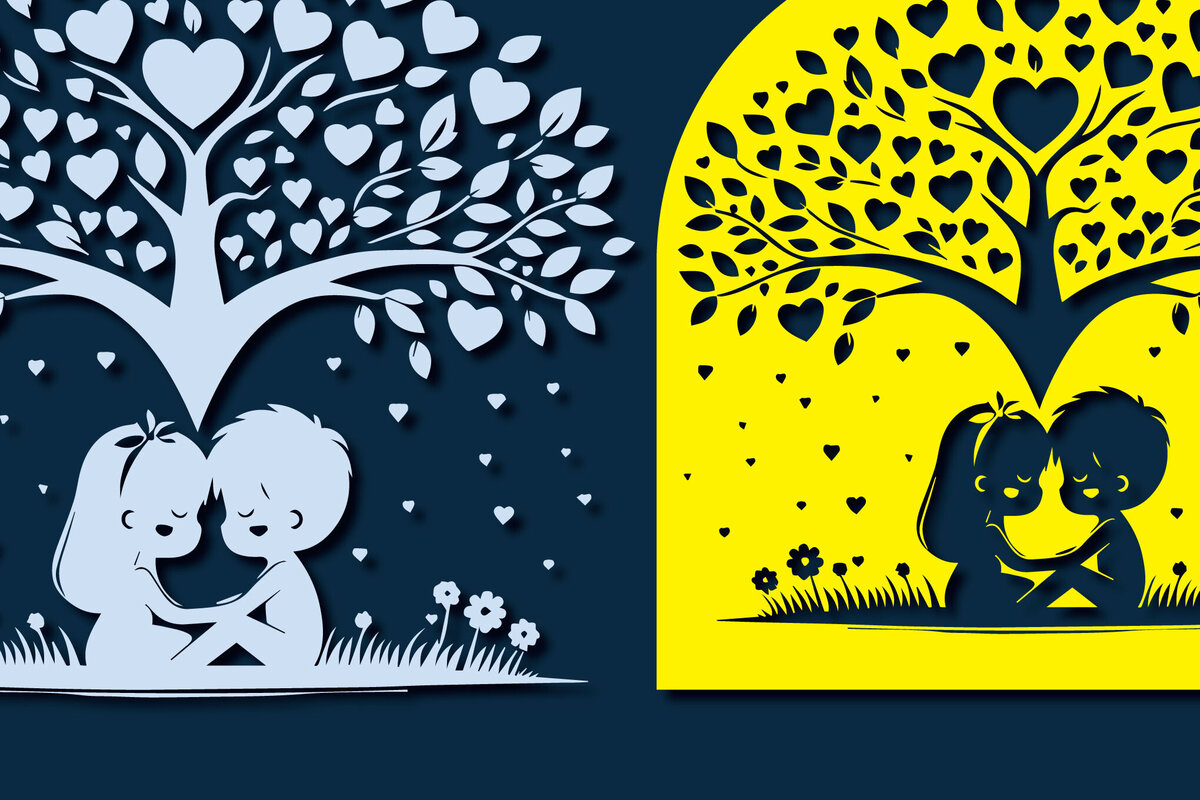 Intra απο ξύλο plywood 3mm-4mm πάχος – Paper Cut Valentine Decor Bundle Δίασταση  20x20 cm INTRAFABR-88274391