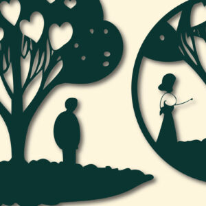 Intra απο ξύλο plywood 3mm-4mm πάχος – Paper Cut Valentine Decor Bundle Δίασταση  20x20 cm INTRAFABR-88293120