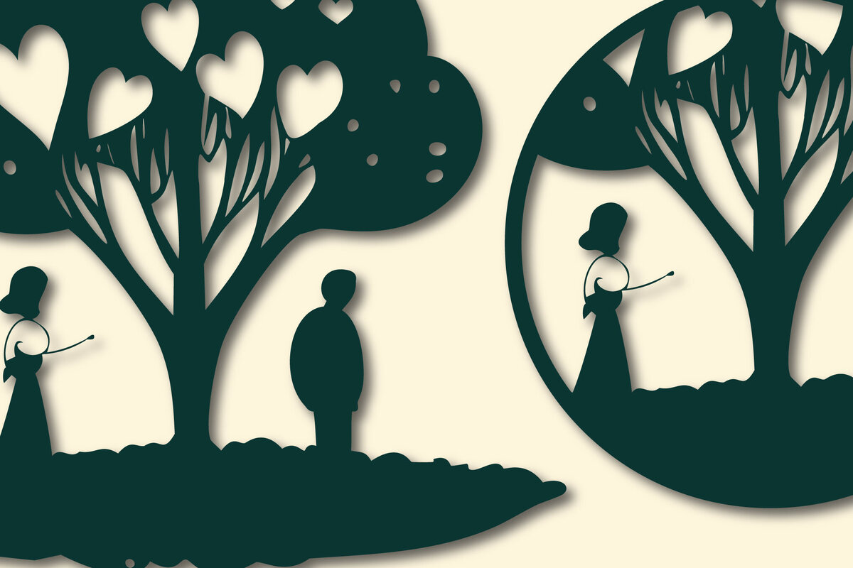 Intra απο ξύλο plywood 3mm-4mm πάχος – Paper Cut Valentine Decor Bundle Δίασταση  20x20 cm INTRAFABR-88293120