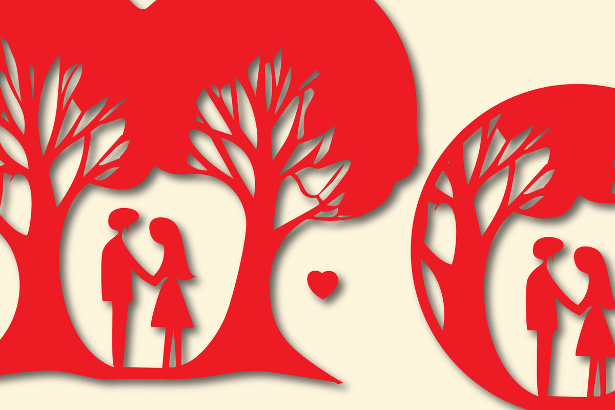 Intra απο ξύλο plywood 3mm-4mm πάχος – Paper Cut Valentine Decor Bundle Δίασταση  20x20 cm INTRAFABR-88293644