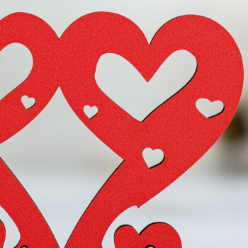 Intra απο ξύλο plywood 3mm-4mm πάχος – Paper Cut Valentine Decor Δίασταση  20x20 cm INTRAFABR-112551959 - Image 1