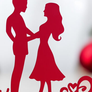 Intra απο ξύλο plywood 3mm-4mm πάχος – Paper Cut Valentine Decor Δίασταση  20x20 cm INTRAFABR-112558535 - Image 1