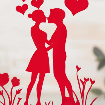 Intra απο ξύλο plywood 3mm-4mm πάχος – Paper Cut Valentine Decor Δίασταση  20x20 cm INTRAFABR-112558856 - Image 1