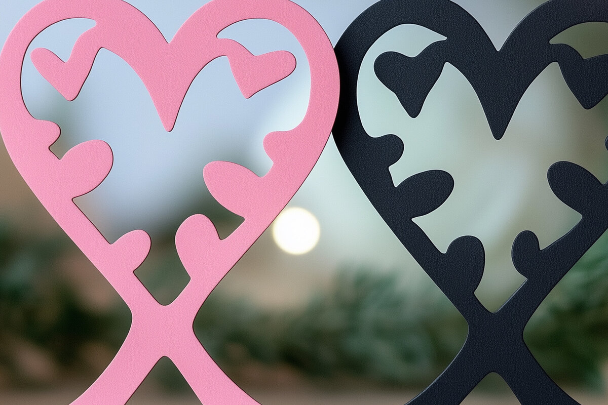 Intra απο ξύλο plywood 3mm-4mm πάχος – Paper Cut Valentine Decor Δίασταση  20x20 cm INTRAFABR-112570047