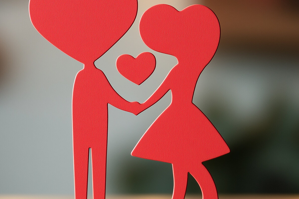 Intra απο ξύλο plywood 3mm-4mm πάχος – Paper Cut Valentine Decor Δίασταση  20x20 cm INTRAFABR-112551526