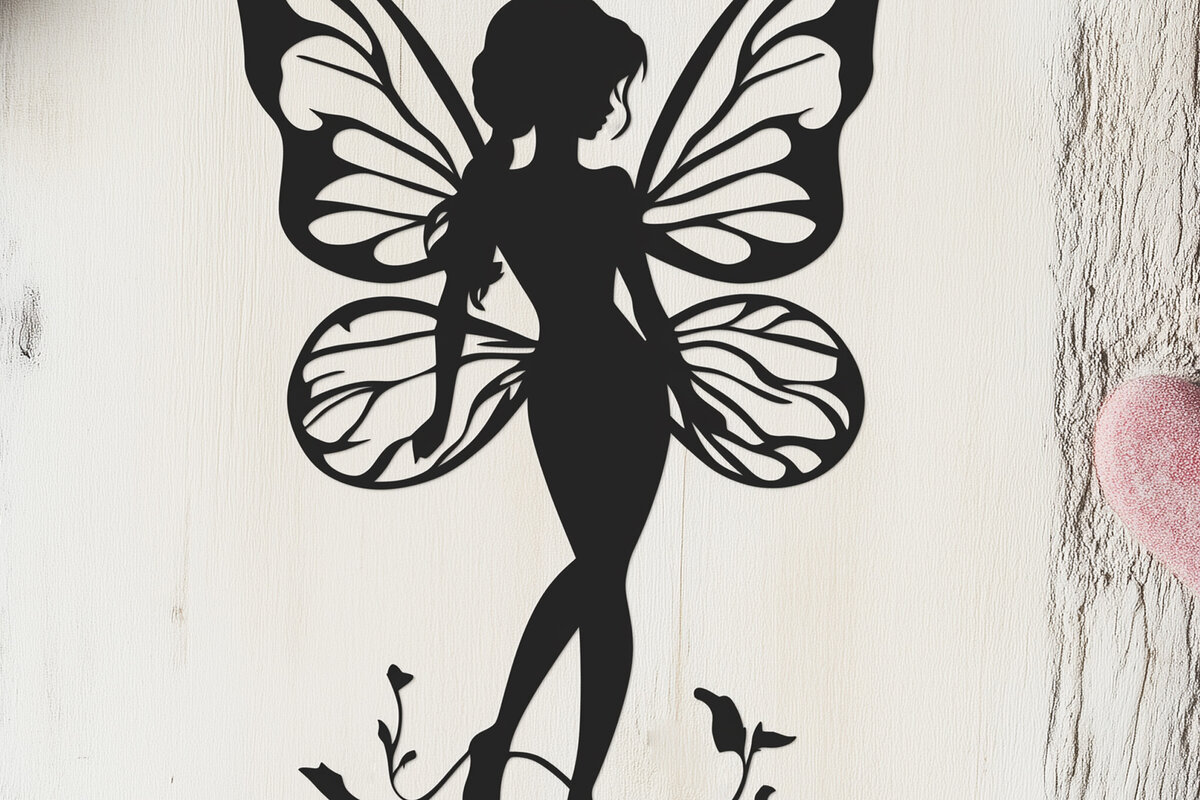 Intra απο ξύλο plywood 3mm-4mm πάχος – Paper Cut Valentine Fairy Δίασταση  20x20 cm INTRAFABR-112796822