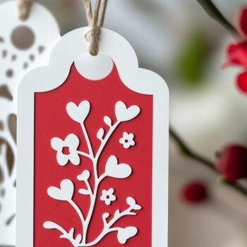 Intra απο ξύλο plywood 3mm-4mm πάχος – Χαρτί κοπή Ετικέτες δώρου για τον Άγιο Βαλεντίνο Δίασταση 20x20 cm INTRAFABR-112750160 - Image 1