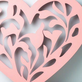 Intra απο ξύλο plywood 3mm-4mm πάχος – Πακέτο Paper Cut Valentine Hearts Δίασταση 20x20 cm INTRAFABR-112519566 - Image 3