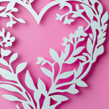 Intra απο ξύλο plywood 3mm-4mm πάχος – Πακέτο Paper Cut Valentine Hearts Δίασταση  20x20 cm INTRAFABR-112425273 - Image 3