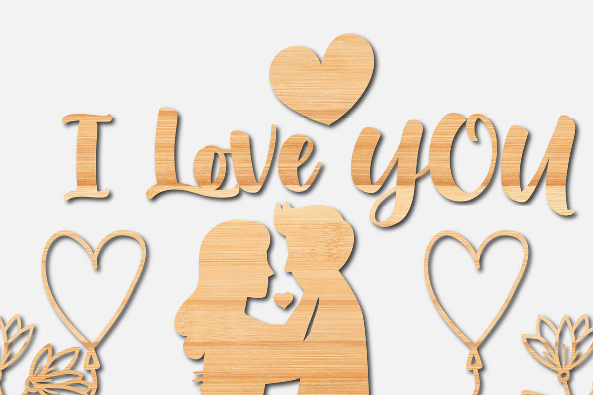 Intra απο ξύλο plywood 3mm-4mm πάχος – Χαρτί Κοπή Βαλεντίνου ΣΤΟΛΙΔΙΑ Craft Δίασταση  20x20 cm INTRAFABR-21683604