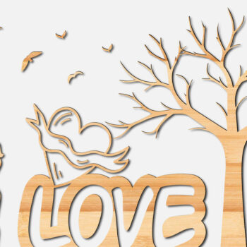 Intra απο ξύλο plywood 3mm-4mm πάχος – Χαρτί Κοπή Βαλεντίνου ΣΤΟΛΙΔΙΑ Craft Δίασταση 20x20 cm INTRAFABR-21679679 - Image 1