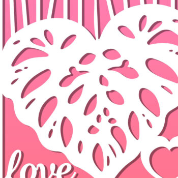 Intra απο ξύλο plywood 3mm-4mm πάχος – Πακέτο Card Valentine's Cut Paper Cut Δίασταση 20x20 cm INTRAFABR-113995525 - Image 3