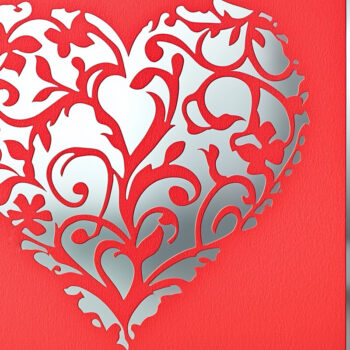 Intra απο ξύλο plywood 3mm-4mm πάχος – Πακέτο Card Valentine's Cut Paper Cut Δίασταση 20x20 cm INTRAFABR-112461102 - Image 3