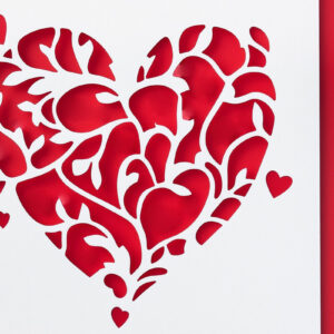 Intra απο ξύλο plywood 3mm-4mm πάχος – Κόψιμο από χαρτί Κάρτα Αγίου Βαλεντίνου Δίασταση  20x20 cm INTRAFABR-112449133