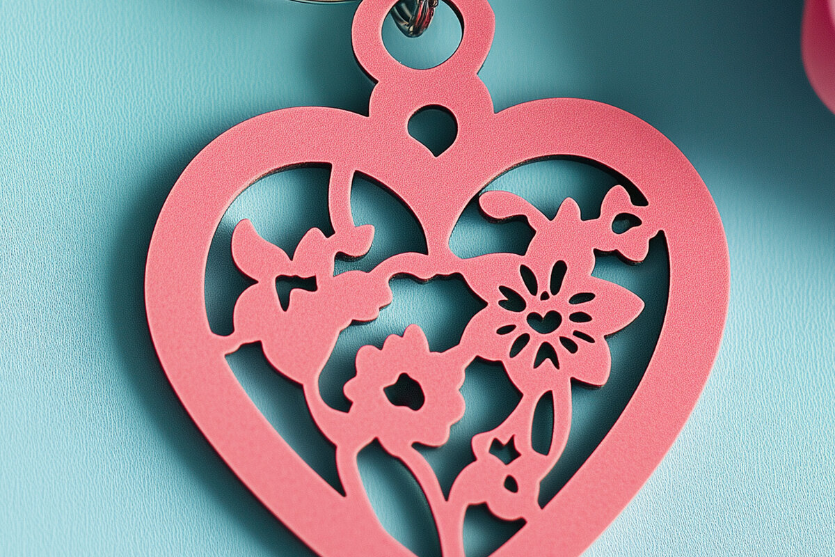 Intra απο ξύλο plywood 3mm-4mm πάχος – Κοπή χαρτιού Μπρελόκ για την ημέρα του Αγίου Βαλεντίνου Δίασταση  5x5 cm INTRAFABR-114010167