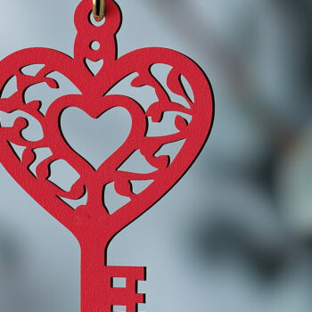 Intra απο ξύλο plywood 3mm-4mm πάχος – Κοπή χαρτιού Μπρελόκ για την ημέρα του Αγίου Βαλεντίνου Δίασταση  5x5 cm INTRAFABR-114010745 - Image 1