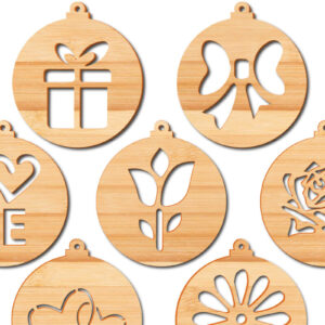 Intra απο ξύλο plywood 3mm-4mm πάχος – Δέσμη στολιδιών για Valentine’s Cut Paper Cut Δίασταση  20x20 cm INTRAFABR-21739976