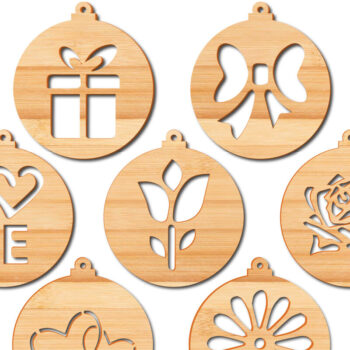 Intra απο ξύλο plywood 3mm-4mm πάχος – Δέσμη στολιδιών για Valentine’s Cut Paper Cut Δίασταση  20x20 cm INTRAFABR-21739976 - Image 1