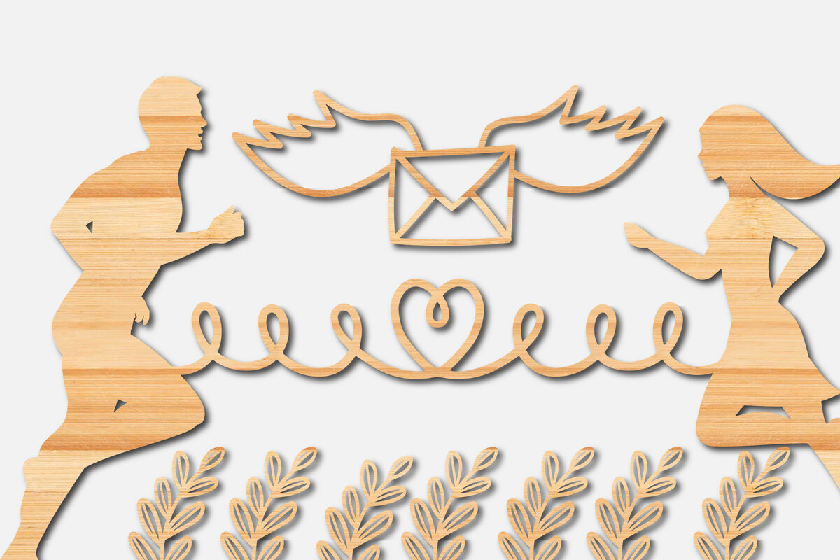 Intra απο ξύλο plywood 3mm-4mm πάχος – Στολίδι του Αγίου Βαλεντίνου με χαρτί Δίασταση  20x20 cm INTRAFABR-21682004