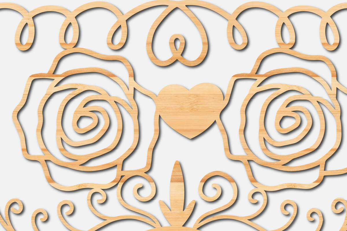 Intra απο ξύλο plywood 3mm-4mm πάχος – Στολίδι του Αγίου Βαλεντίνου με χαρτί Δίασταση  20x20 cm INTRAFABR-21683188