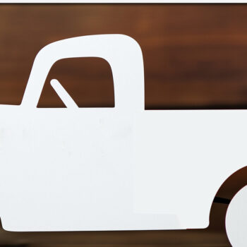 Intra απο ξύλο plywood 3mm-4mm πάχος – Paper Cut Valentines Truck Δίασταση  20x20 cm INTRAFABR-115304754 - Image 1