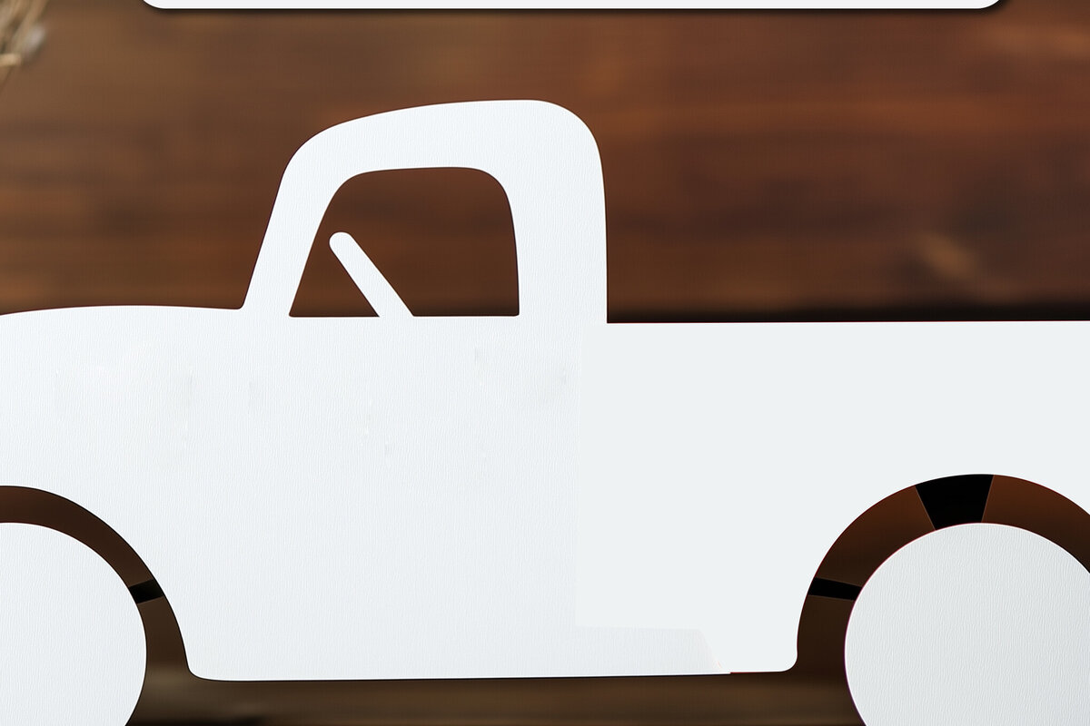 Intra απο ξύλο plywood 3mm-4mm πάχος – Paper Cut Valentines Truck Δίασταση  20x20 cm INTRAFABR-115304754