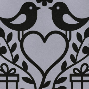 Intra απο ξύλο plywood 3mm-4mm πάχος – Κόψιμο σε χαρτί Γαμήλια κάρτα Δίασταση  20x20 cm INTRAFABR-119903824