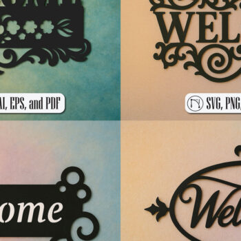 Intra απο ξύλο plywood 3mm-4mm πάχος – Πακέτο καλωσορίσματος Paper Cut Δίασταση 20x20 cm INTRAFABR-119971469 - Image 1