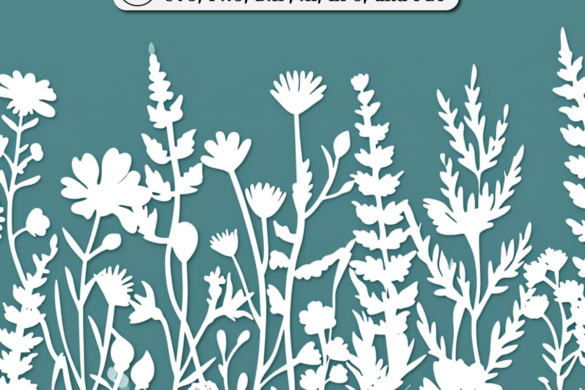 Intra απο ξύλο plywood 3mm-4mm πάχος – Paper Cut Wildflower Bundle Δίασταση  20x20 cm INTRAFABR-88350929